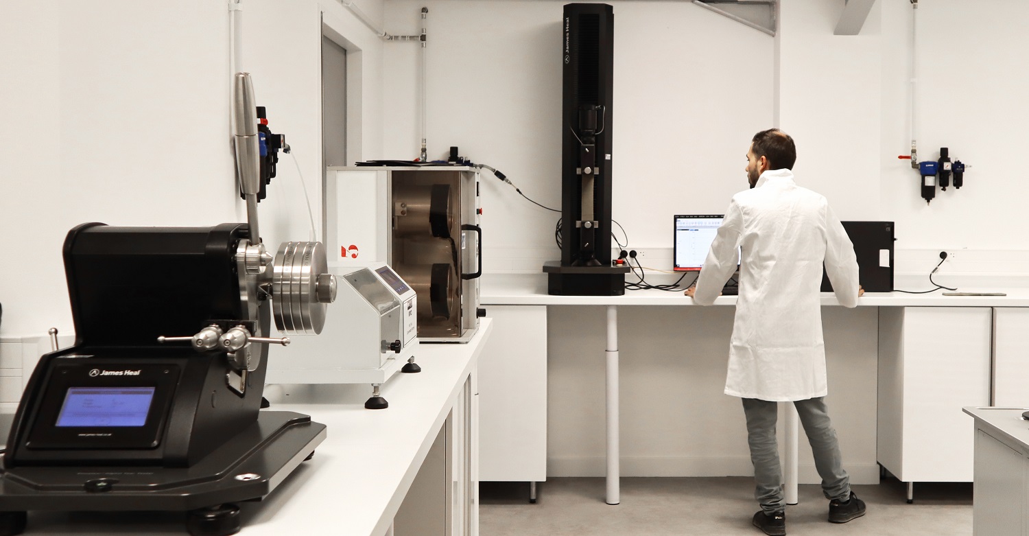 Balas Textile case study - testing performance fabrics, laboratory instruments