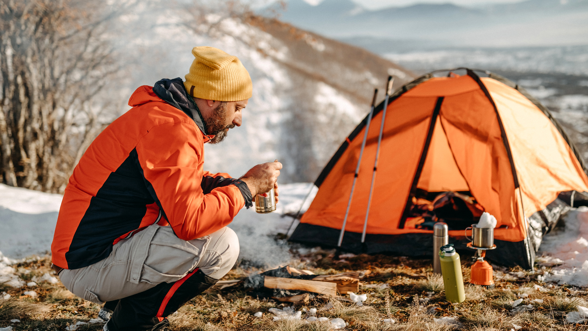 orange tent