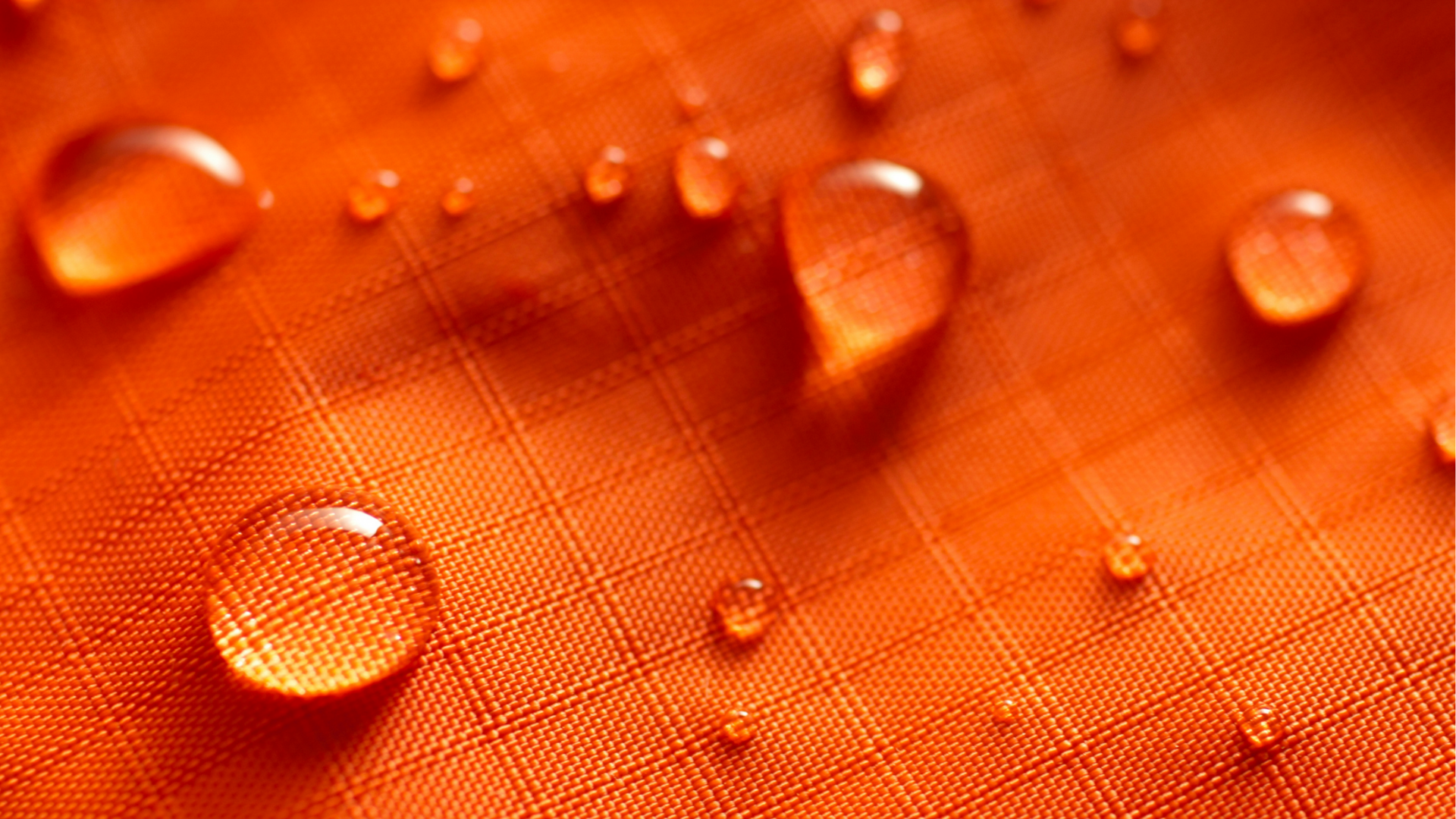 orange fabric drops