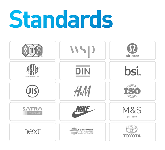 Sample of standards preloaded within TestWise for Titan
