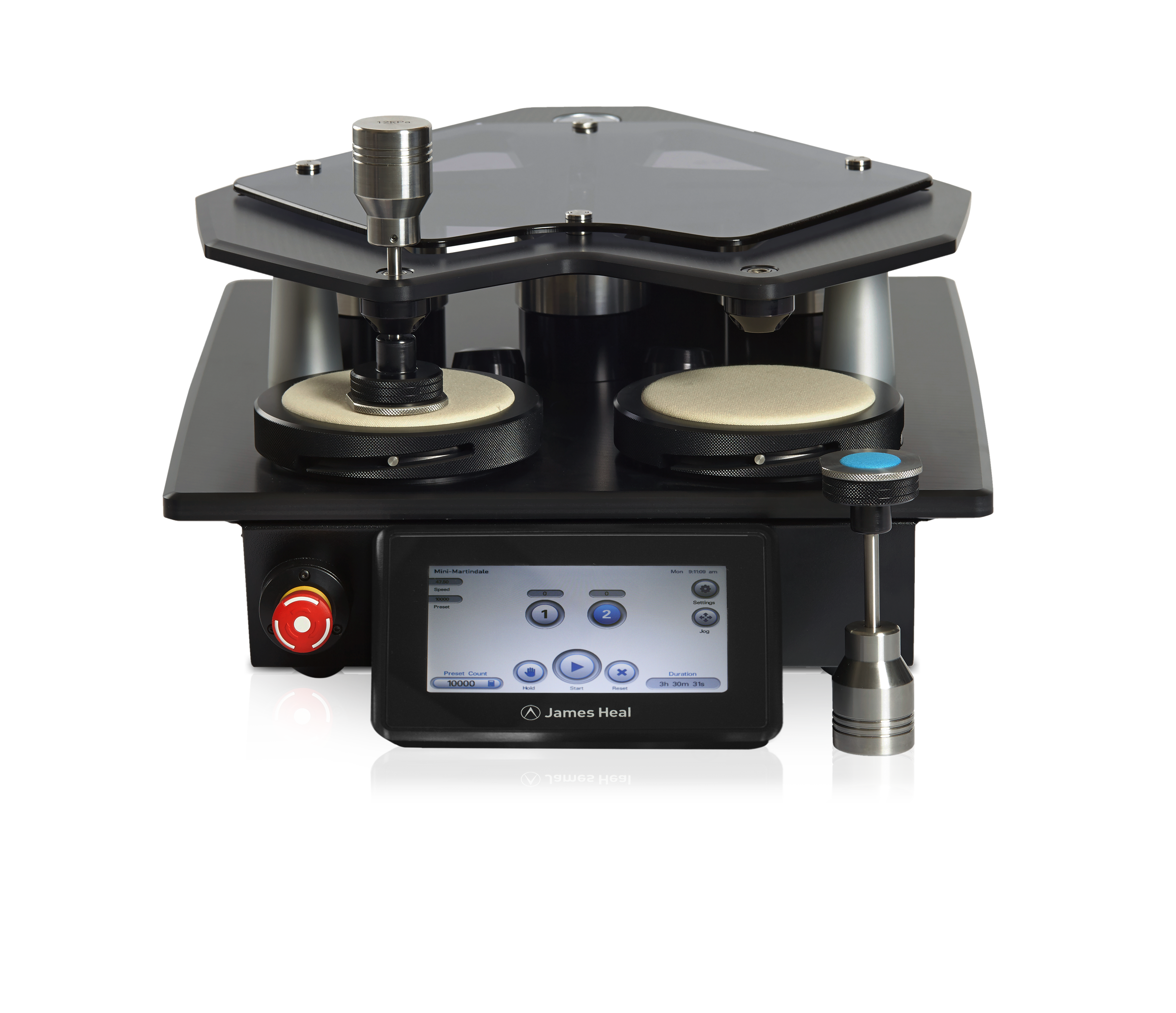 Martindale 2-station abrasion and pilling tester by James Heal