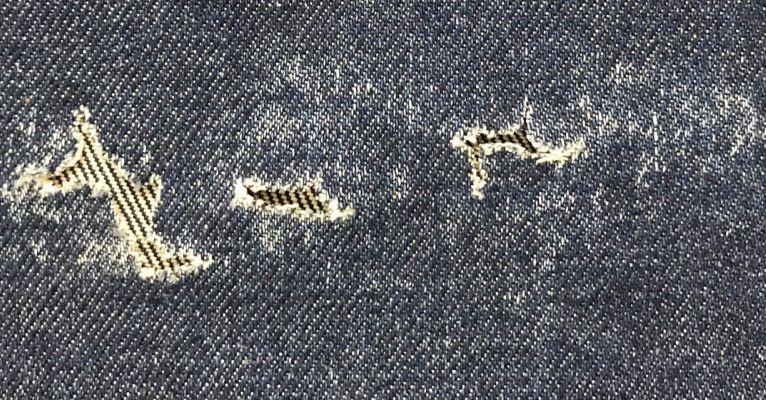 jeans abrasion