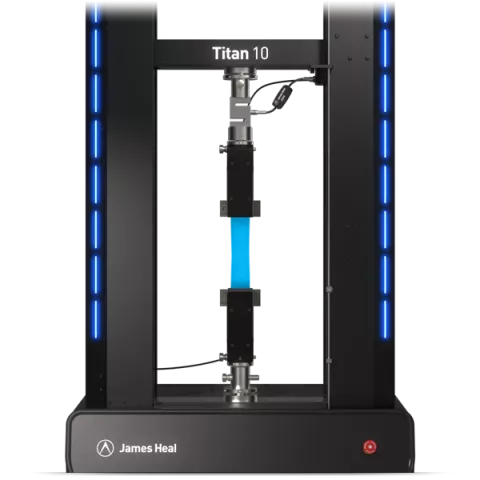 James Heal Titan 10 universal testing machine, 10 kN tensile and compressive strength tester