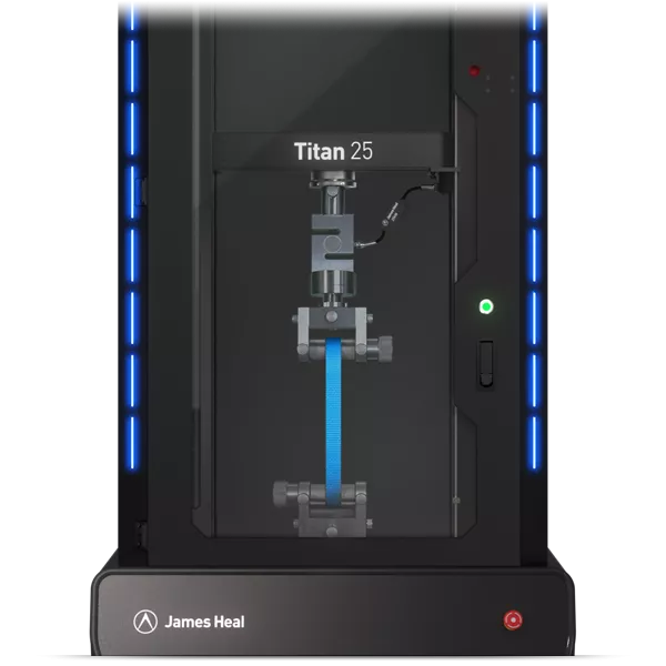 James Heal Titan 25 universal testing machine, 25 kN tensile and compressive strength tester