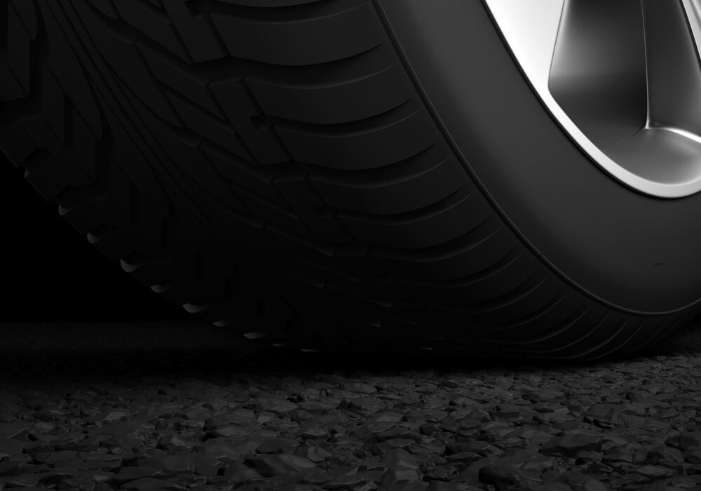 tyre on road indian rubber expo