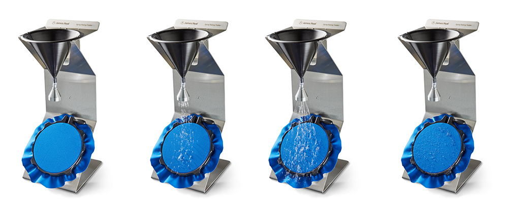 spray rating testing process of test