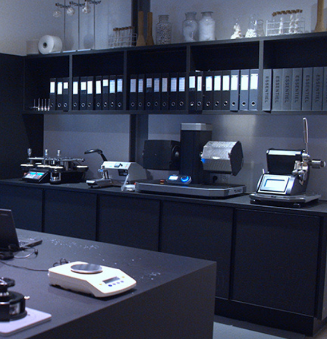 James Heal instruments in the Jack&Jones labs